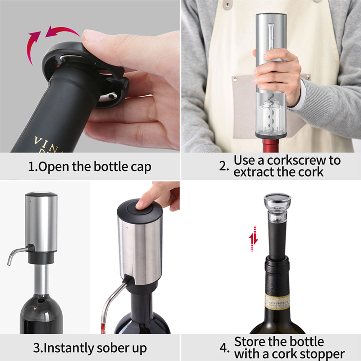 Electric Bottle Opener SGS-KD-8