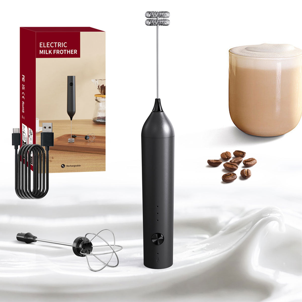 Handheld Milk Frother KJBQ-13